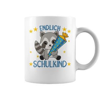 Children's Endlich Schulkind Raccoon School Cone School Cute Raccoon 80 Tassen - Geschenkecke