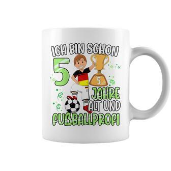 Children's Football Boy 5Th Birthday Ich Bin Schon 5 Jahre 80 Tassen - Geschenkecke