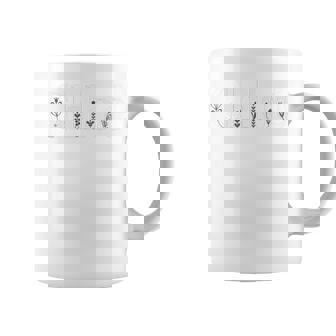Chloe Nombre Personalizado Flor Botánica Personalizada Niña Manga Larga Taza de café - Regaloses