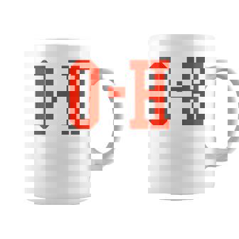 Cool Couples Best Friends O-H Half Of I-O Ohio Scarlet Gear Coffee Mug | Seseable UK