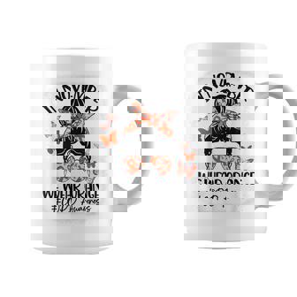 Copd Awareness Messy Bun Support In November We Wear Orange Coffee Mug - Thegiftio UK
