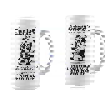 Cute Panda Rice Exercise I Thought You Said Extra Rice Graphic Print Coffee Mug - Monsterry