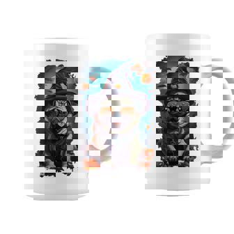 Cute Pug & Scary Glasses Halloween Easy Costume Coffee Mug - Thegiftio UK