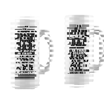 Dad Of An Awesome Ashley Father's Day Dad Daughter Coffee Mug - Monsterry
