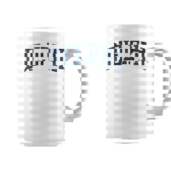 Delphi In Vintage Athletic Sports Jsn2 Navy Print Coffee Mug - Monsterry