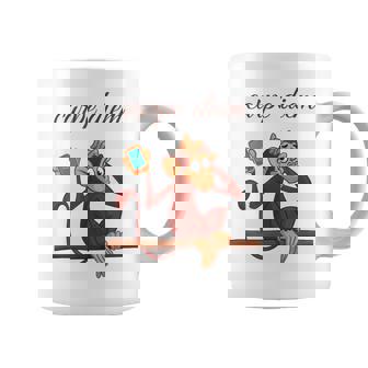 Diseño Divertido De Carpe Diem Con Mono Lindo Taza de café - Regaloses
