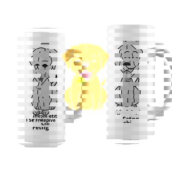 Dog Suffers From Repetitive Fetching Tennis Ball Play Pet Graphic Print Coffee Mug - Monsterry