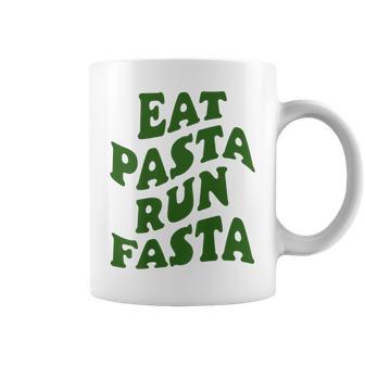 Eat Pasta Run Fasta Spaghetti Lovers Pasta Quote Tassen - Geschenkecke