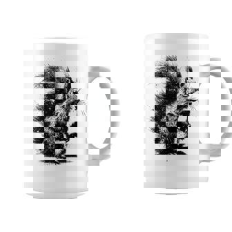 Edgy Grunge Aesthetic Squirrel Lover Edgy Squirrel Coffee Mug - Seseable