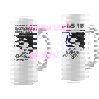 Escalada Como Una Chica Montaña Escalada Sin Mangas Taza de café - Regaloses