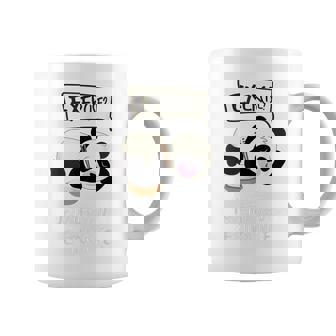 Exercise I Thought You Said Extra Rice Sleepy Panda Graphic Print Coffee Mug - Monsterry