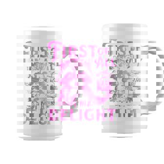 First Of All I'm A Delight Raccoon Coffee Mug - Monsterry