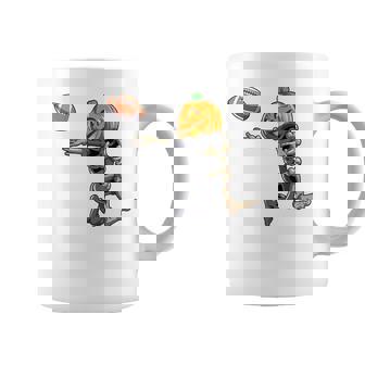 Football Skeleton Halloween Boys Football Halloween Coffee Mug - Thegiftio