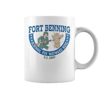 Fort Benning School For Wayward Boys Retro Look Lights Coffee Mug - Monsterry CA