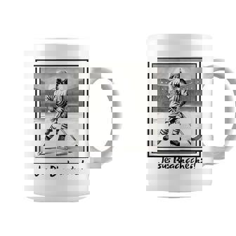 Fun Jesus Backchecks Ice Hockey Christian Save Faith Graphic Coffee Mug - Monsterry