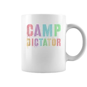 Camp Dictator Camping Director Summer Campfire Boss Coffee Mug - Monsterry AU