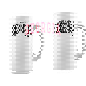 Georgia Ga Vintage Athletic Sports Red Text Georgia Coffee Mug - Thegiftio UK