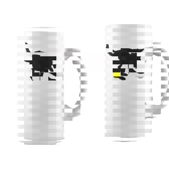 German Shepherd Puppy Dog GSD Play Fetch Yellow Tennis Ball Graphic Print Coffee Mug - Monsterry