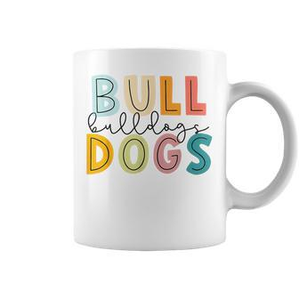 Go Bulldog Football School Spirit Team Mascot Game Pawprint Coffee Mug - Monsterry
