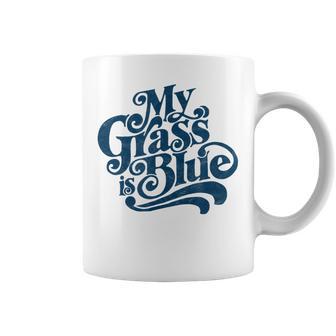 My Grass Is Blueintage Bluegrass Hand Lettering Retro Tassen - Geschenkecke