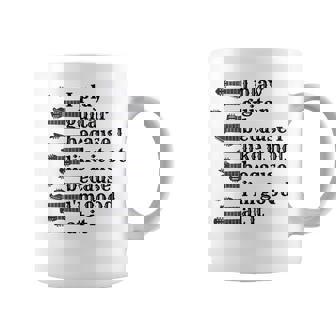 Guitarrista De Guitarra Con Cita Divertida Para Amantes De La Guitarra Manga Larga Taza de café - Regaloses