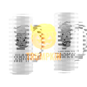 Make Halloween Great Again Trumpkin Trump Hair Pumpkin Coffee Mug - Monsterry