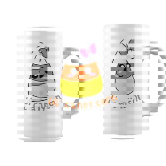Halloween Pregnancy Candy Corn Baby Girl Gender Reveal Graphic Print Coffee Mug - Monsterry