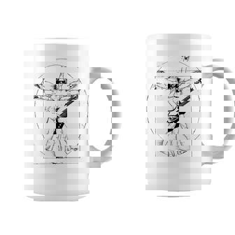 Hombre Deitruvio Con Guitarra Dainci Guitarrista Bajista Taza de café - Regaloses