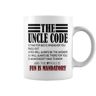 Homme Le Cadeau Drôle De L'oncle Code De La Nièce Neveu Tasse - Cadeauxyz