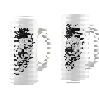 Horror Punk Zombie Mohawk Tank Top Graphic Print Coffee Mug - Monsterry