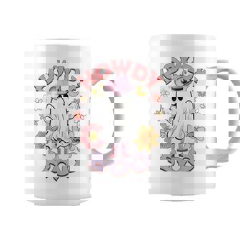 Howdy Boo Ghost Pink Boots Western Halloween Coffee Mug - Thegiftio UK
