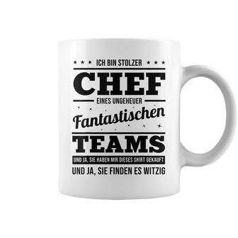 Ich Bin Stolzer Chef Eines Unheuer Fantastische Teams Job Tassen - Seseable