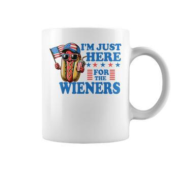 I'm Just Here For The Wieners 4Th Of July Hot Dog Men Coffee Mug - Monsterry DE
