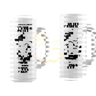 I'm With Peter Couples Halloween Winking Girl Pumpkin Coffee Mug - Monsterry