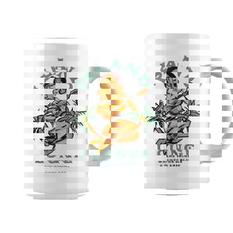 Island Lounge Retro Tropical Tiki Bar Travel Music Girl Coffee Mug | Seseable UK