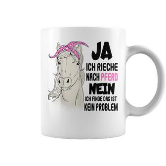 Ja Ich Rieche Nach Pferd Reiter Pferdessprüche Girls' Gray Tassen - Geschenkecke