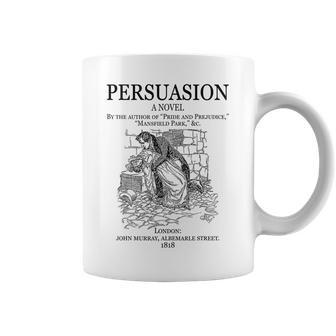 Jane Austen Persuasión Portada De Libro Literatura Clásica Taza de café - Regaloses