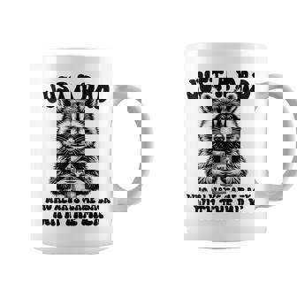 Just A Dad Who Always Came Back With The Milk Raccoon Dad Coffee Mug - Seseable
