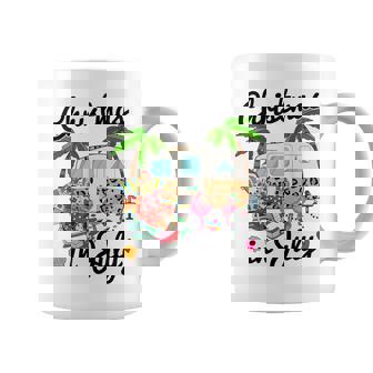 Ka13 Leopard Camping Rv Christmas In July Camper Xmas Summer Coffee Mug - Monsterry