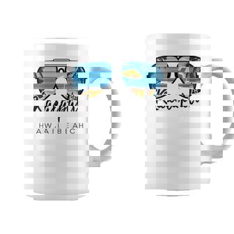 Kaanapali Beach Hawaii Palm Tree Sunglasses Souvenir Coffee Mug - Thegiftio UK