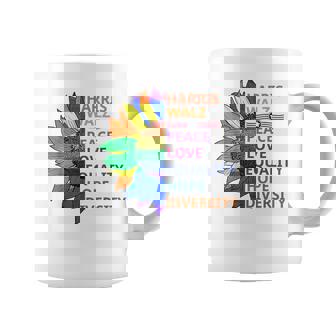 Kamala Harris Waltz Peace Love Equality Hope Diversity Coffee Mug - Monsterry