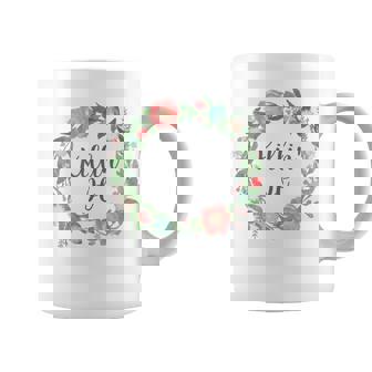 Killin' It Killing It Floral Flower Ring Circle Coffee Mug - Monsterry