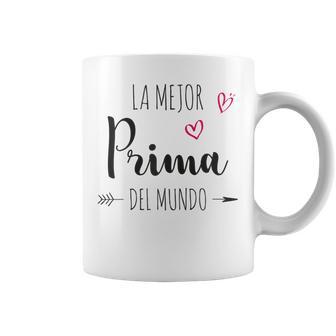 La Mejor Prima Del Mundo Día De La Madre Mamá Primo Taza de café - Regaloses