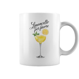 Limoncello Per Favore Italy Italian Lemon Gray Tassen - Geschenkecke