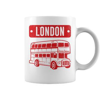 London Red Double Decker Bus Old Style Fun British Icon Premium Graphic Print Coffee Mug - Monsterry UK