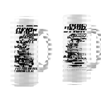 Low Rider Dachshund Club Graphic Print Coffee Mug - Monsterry