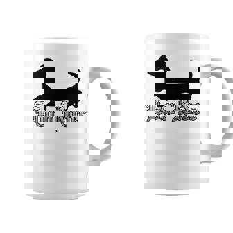 Low Rider Weiner Dog Dachshund Silly Love Graphic Print Coffee Mug - Monsterry