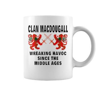 Macdougall Scottish Tartan Scotland Family Clan Name Coffee Mug - Monsterry