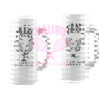 Malibu Tennis Club Cute Pink Girly Girl California Coffee Mug - Monsterry