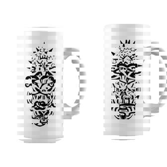 Maorí Polinesio Tatuaje Haka Dance Mascarilla Cabeza Taza de café - Regaloses